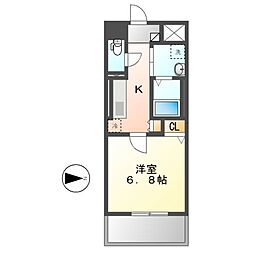 STAY 1Kの間取図画像