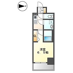 S-RESIDENE名駅北alesia(アレシア) 1Kの間取図画像