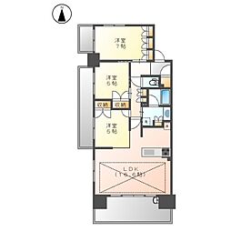 サンクレーア金山 3LDKの間取図画像