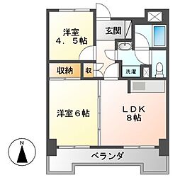 リアライズ栄ビル 2LDKの間取図画像