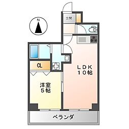 サンメゾン穂 1LDKの間取図画像