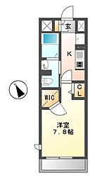 フレールコート東別院 1Kの間取図画像