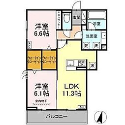 Celestia 2LDKの間取図画像