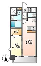 プレサンス名古屋グロウ 1LDKの間取図画像