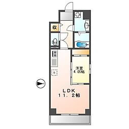 S-FORT北千種 1LDKの間取図画像