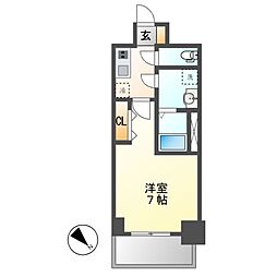 S-RESIDENCE名駅North 1Kの間取図画像