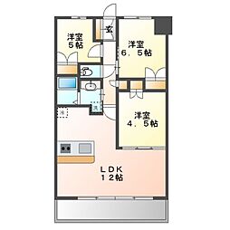 ラフィシア上前津 3LDKの間取図画像