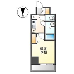 プレサンス大須観音フィエスタ 1Kの間取図画像
