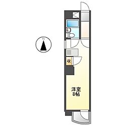 リアライズ鶴舞南2 ワンルームの間取図画像