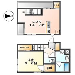 CELENEST浄心 1LDKの間取図画像