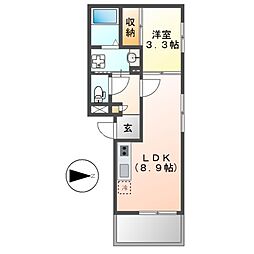 M-COURT5 1LDKの間取図画像