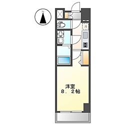 THE RESIDENCE SAKURAYAMA WEST 1Kの間取図画像