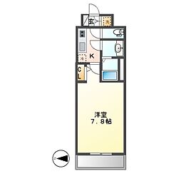 S-RESIDENCE志賀本通 1Kの間取図画像