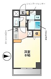 グランルージュ栄2 ワンルームの間取図画像