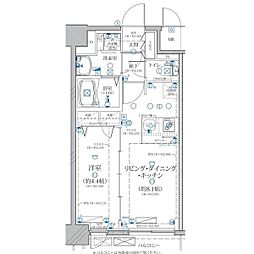 ディアレイシャス矢場町 1LDKの間取図画像