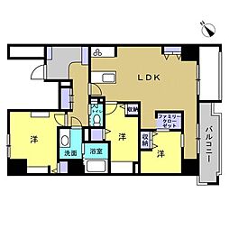 ヒルズアリーナ3番館 3LDKの間取図画像