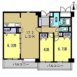 間取図画像 3LDK