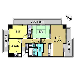 アーバンタワー己斐 3LDKの間取図画像