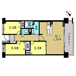 グラン・コート呉中央 3LDKの間取図画像