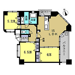ライオンズマンション舟入本町 3LDKの間取図画像