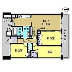 サーパス安芸矢口 3LDKの間取図画像