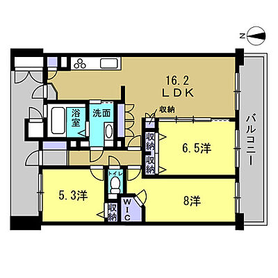 間取り サーパス安芸矢口 6階/-