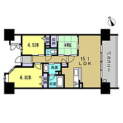 ベルズ舟入幸町 3LDKの間取図画像