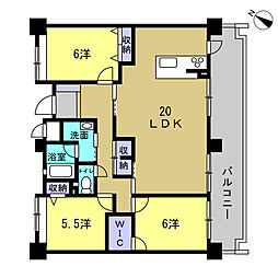 パブリコーポ鈴が台S 3LDKの間取図画像