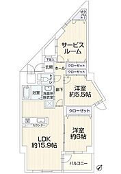 ダイヤガーデン 2SLDKの間取図画像