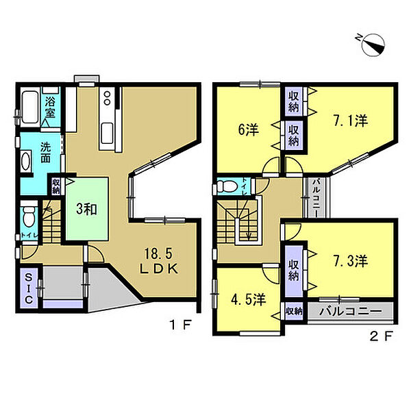 間取りを拡大表示