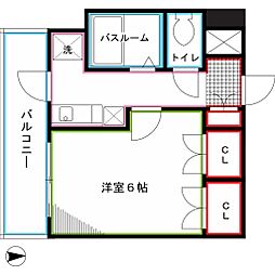 スペーシア高円寺2 1Kの間取図画像