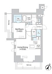 イストワール阿佐ヶ谷 1LDKの間取図画像