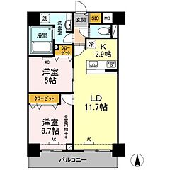 物件の間取り