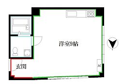 信武マンション ワンルームの間取図画像