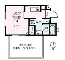 Cosmos新井薬師 1Kの間取図画像