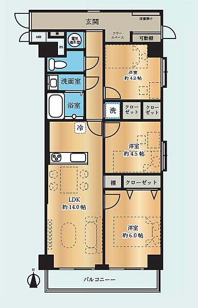 間取りを拡大表示
