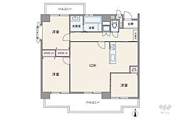 間取図画像 3LDK