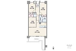 間取図画像 3LDK