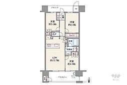 グランクレア桜山 3LDKの間取図画像