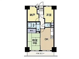 クリオ南林間弐番館 2SDKの間取図画像