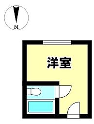 ライオンズ名古屋ビル ワンルームの間取図画像