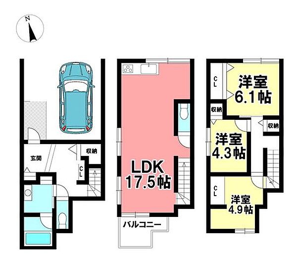 間取りを拡大表示