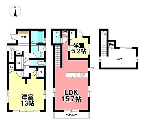 間取り 中古戸建　南区中江2丁目