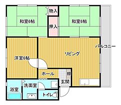 グレース小森野 202号 ｜ 福岡県久留米市小森野3丁目20-41（賃貸アパート3LDK・2階・59.00㎡） その2