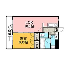 ヒノデカン 403号 ｜ 福岡県久留米市日ノ出町80（賃貸マンション1LDK・4階・41.87㎡） その2