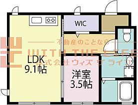 CREST COURT花畑  ｜ 福岡県久留米市花畑1丁目7-14（賃貸アパート1LDK・1階・31.50㎡） その2