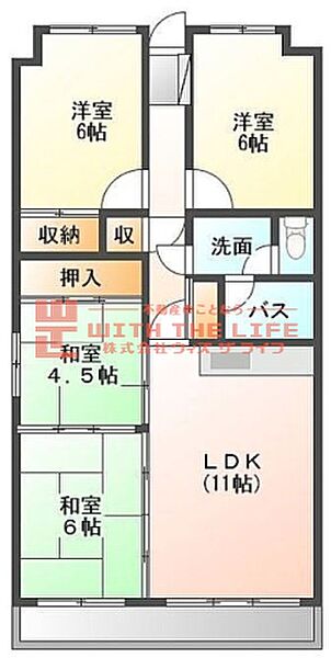 MAC久留米コート ｜福岡県久留米市津福本町(賃貸マンション4LDK・5階・74.17㎡)の写真 その2