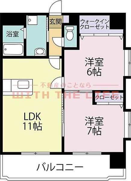 ARK鳥栖 401号｜佐賀県鳥栖市本町2丁目(賃貸マンション2LDK・4階・58.32㎡)の写真 その2