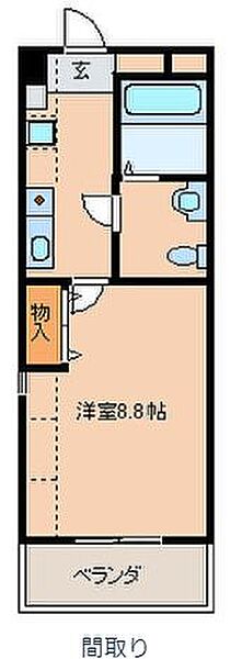 P-COM KOGA ｜福岡県久留米市津福本町(賃貸マンション1K・5階・32.00㎡)の写真 その2