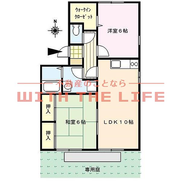 OKA東櫛原 302号｜福岡県久留米市東櫛原町(賃貸アパート2LDK・1階・60.00㎡)の写真 その2